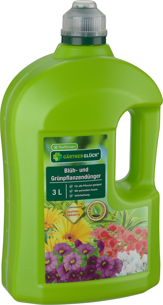 GÄRTNERGLÜCK Blüh- + Grünpflanzendünger